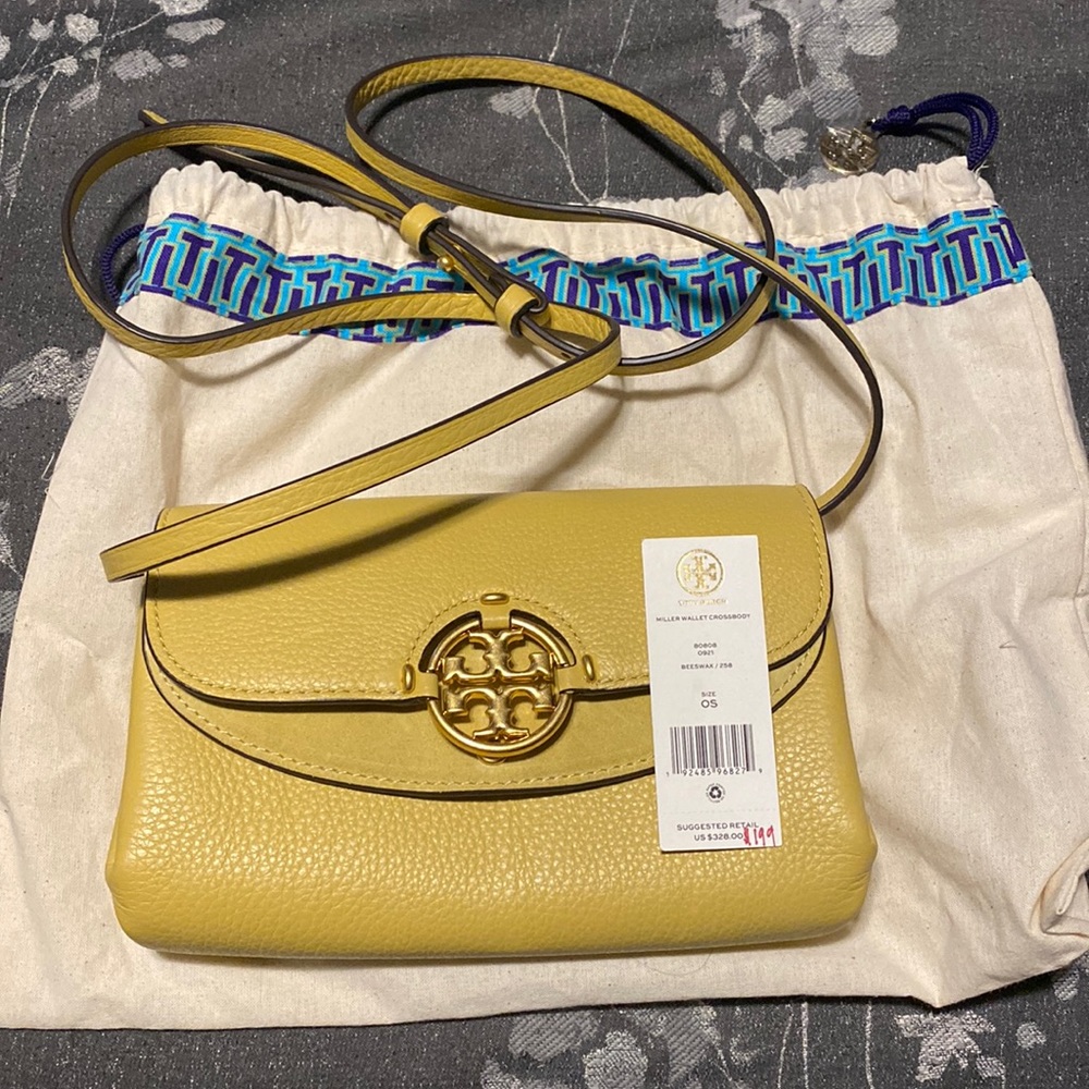 New Tory Burch Miller Wallet Crossbody